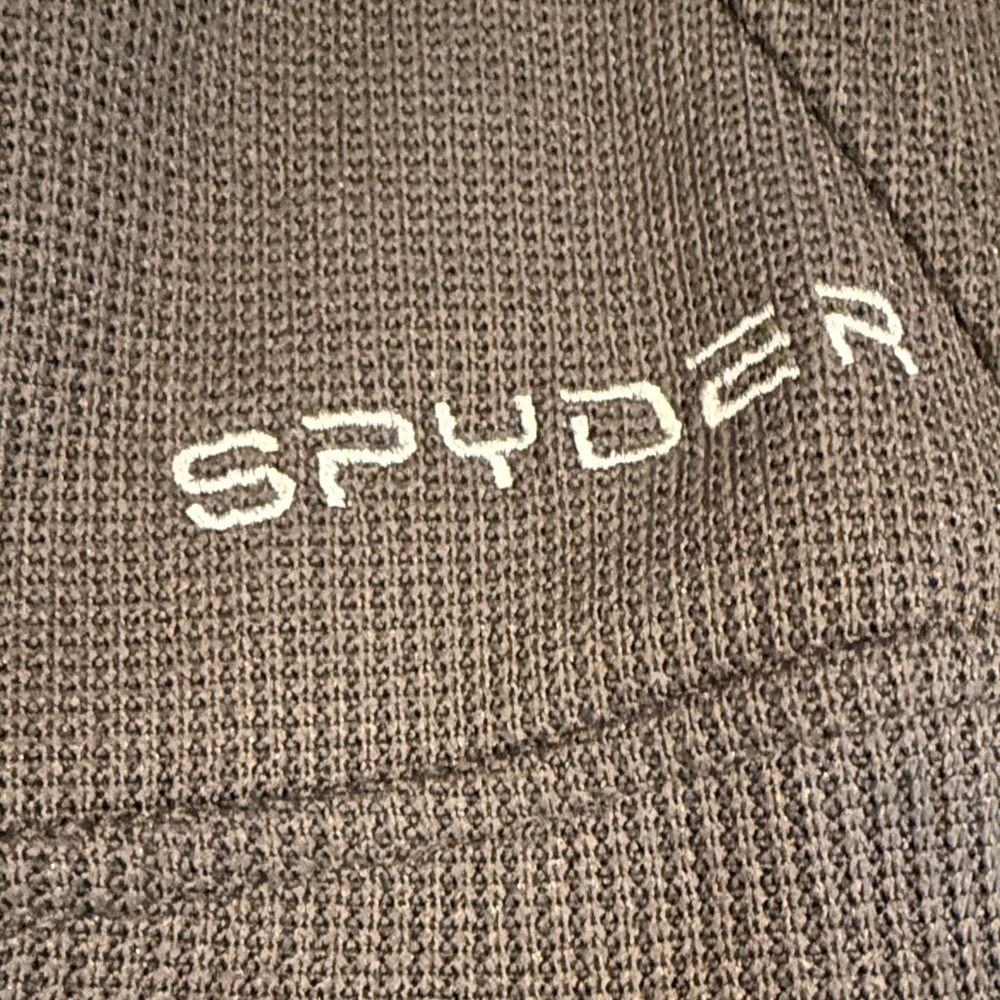 Spyder Black Zip Up Sweater - size Large - Picture 5 of 5